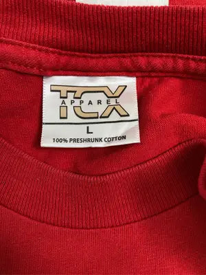 TCX APPAREL/Tシャツ/カットソー/トップス/レッド/L