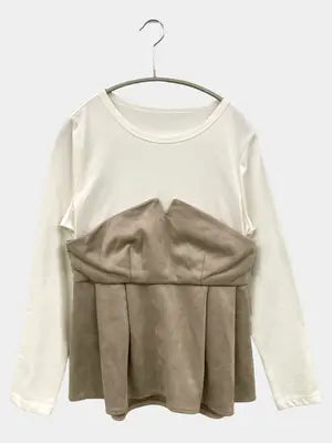 AZUL by MOUSSY/アズールバイマウジー/Tシャツ/カットソー/トップス/ベージュ/M