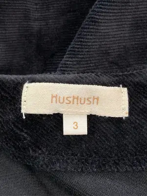 HushusH/Tシャツ/カットソー/トップス/ブラック/L