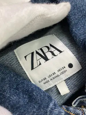 ZARA/ザラ/シャツワンピース/ワンピース/ドレス/ブルー/USA XS