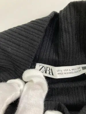 ZARA/ザラ/Tシャツ/カットソー/トップス/ブラック/EUR L