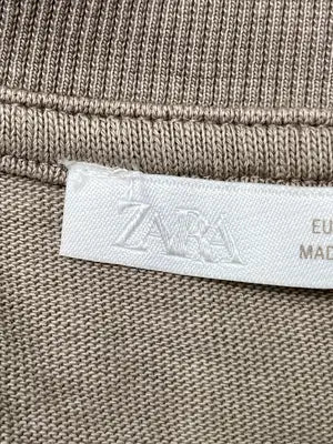 ZARA/ザラ/Tシャツ/カットソー/トップス/ブラウン/XL