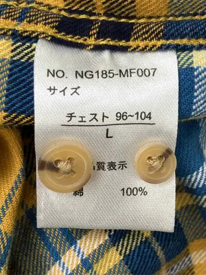NAVY/ネイビー/シャツ/ブラウス/トップス/イエロー/L