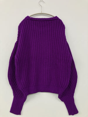 AIC./エーアイシー/ニット/セーター/トップス/パープル/M