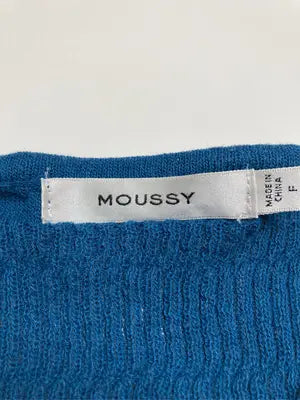 MOUSSY/マウジー/カーディガン/ボレロ/トップス/ブルー/F