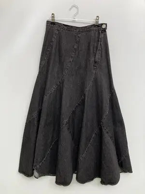MOUSSY/マウジー/ロングスカート/スカート/ブラック/1