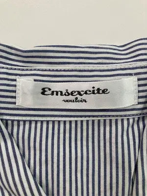 ems excite/エムズエキサイト/シャツ/ブラウス/トップス/ネイビー/M