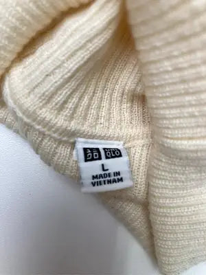 UNIQLO/ユニクロ/ニット/セーター/トップス/アイボリー/L