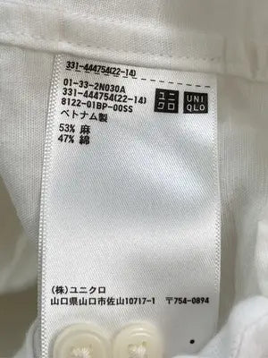 UNIQLO/ユニクロ/シャツ/ブラウス/トップス/アイボリー/S