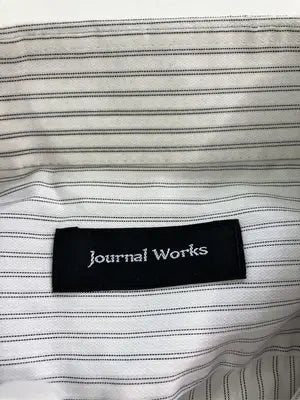 journal works/ビジネスシャツ/トップス/ホワイト/L(41)-86