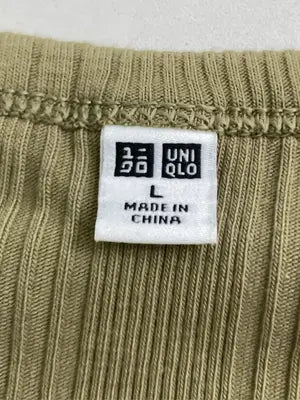 UNIQLO/ユニクロ/Tシャツ/カットソー/トップス/カーキ/L