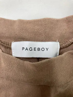 PAGEBOY/ページボーイ/Tシャツ/カットソー/トップス/ブラウン/F