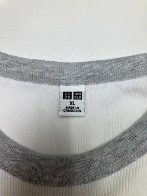 UNIQLO/ユニクロ/Tシャツ/カットソー/トップス/グレー/XL