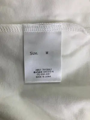 AMUY TRYSBAY/Tシャツ/カットソー/トップス/ホワイト/M