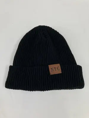 ニットキャップ/ビーニー/帽子/ブラック