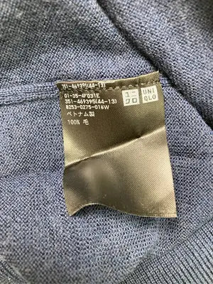 UNIQLO/ユニクロ/ニット/セーター/トップス/ネイビー/XL