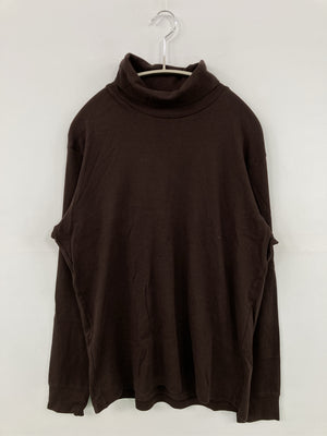 UNIQLO/ユニクロ/Tシャツ/カットソー/トップス/ブラウン/L