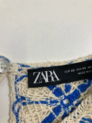 ZARA/ザラ/シャツ/ブラウス/トップス/ブルー/XS
