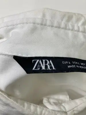 ZARA/ザラ/シャツ/ブラウス/トップス/ホワイト/USA L
