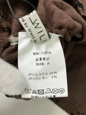 WAYS WILL/Tシャツ/カットソー/トップス/ブラウン/F