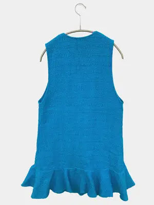 ZARA/ザラ/ベスト/トップス/ブルー/USA M