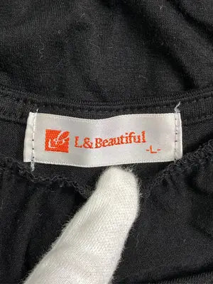 L&Beautiful/Tシャツ/カットソー/トップス/ブラック/L