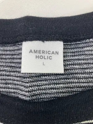 AMERICAN HOLIC/アメリカンホリック/Tシャツ/カットソー/トップス/ブラック/L