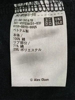 UNIQLO/ユニクロ/Tシャツ/カットソー/トップス/ブラック/XL
