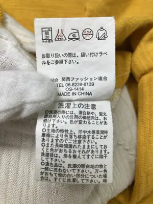 SWEET AGNES/Tシャツ/カットソー/トップス/イエロー/M