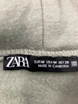 ZARA/ザラ/パーカー/トップス/グリーン/USA M