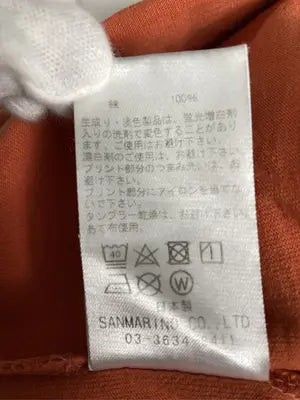TES/テス/Tシャツ/カットソー/トップス/オレンジ/S