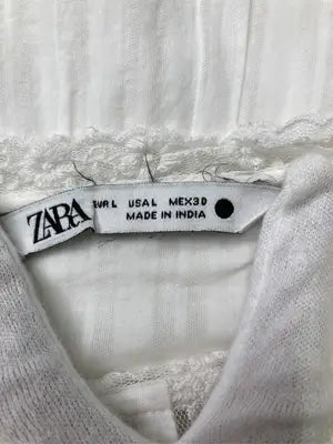 ZARA/ザラ/シャツ/ブラウス/トップス/ホワイト/USA L