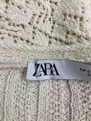 ZARA/ザラ/カーディガン/ボレロ/トップス/アイボリー/USA S