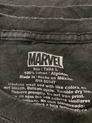 MARVEL/マーベル/Tシャツ/カットソー/トップス/ブラック/L