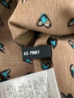 AS KNOW AS PINKY/アズノゥアズピンキー/シャツ/ブラウス/トップス/ブラウン/*