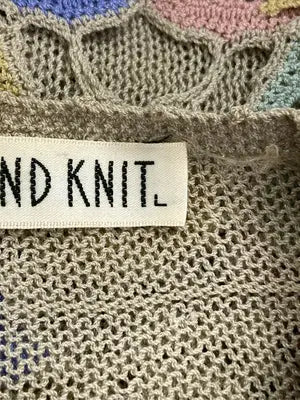 HAND KNIT/ハンドニット/ニット/セーター/トップス/ベージュ/L