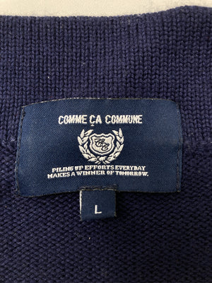 COMME CA COMMUNE/コムサコミューン/ニット/セーター/トップス/ネイビー/L