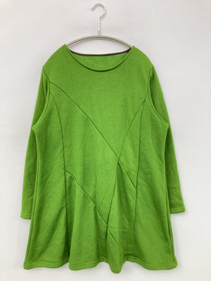 チュニック/ワンピース/ドレス/ライトグリーン/M-L