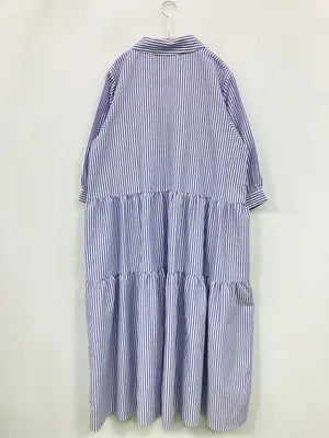 r.p.s/アールピーエス/シャツワンピース/ワンピース/ドレス/ブルー/M