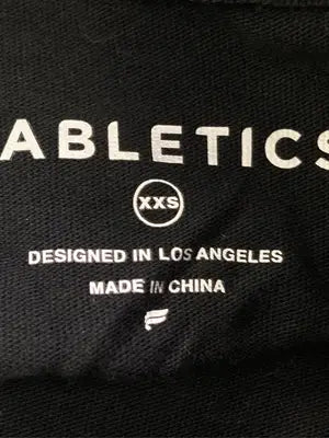 Fabletics/Tシャツ/カットソー/トップス/ブラック/XXS