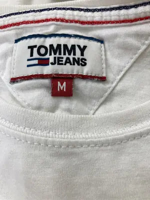 TOMMY JEANS/トミージーンズ/Tシャツ/カットソー/トップス/ホワイト/M