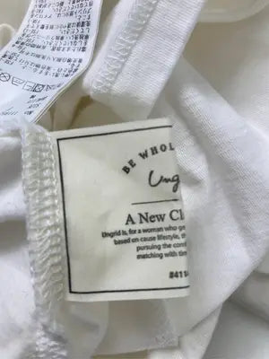 Ungrid/アングリッド/Tシャツ/カットソー/トップス/ホワイト/F