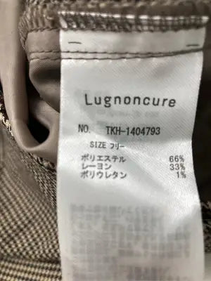 Lugnoncure/ルノンキュール/スラックス/パンツ/ブラウン/フリー