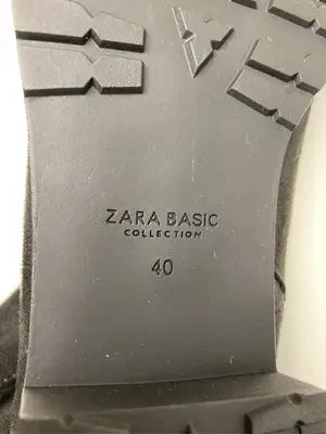 ZARA BASIC/ザラベーシック/ブーツ/シューズ/ブラック/40