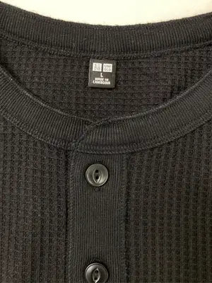 UNIQLO/ユニクロ/Tシャツ/カットソー/トップス/ブラック/L
