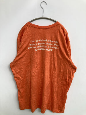 Tシャツ/カットソー/トップス/オレンジ