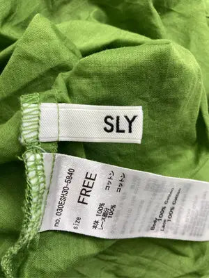 SLY/スライ/シャツ/ブラウス/トップス/グリーン/FREE