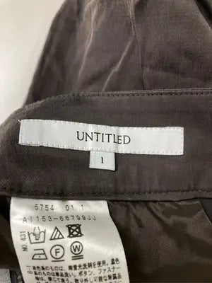 UNTITLED/アンタイトル/その他パンツ/パンツ/ブラウン/1