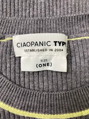 CIAOPANIC TYPY/チャオパニックティピー/ニット/セーター/トップス/グレー/ONE