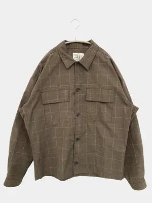 HK WORKS LONDON/エイチケーワークスロンドン/シャツ/ブラウス/トップス/ブラウン/LL